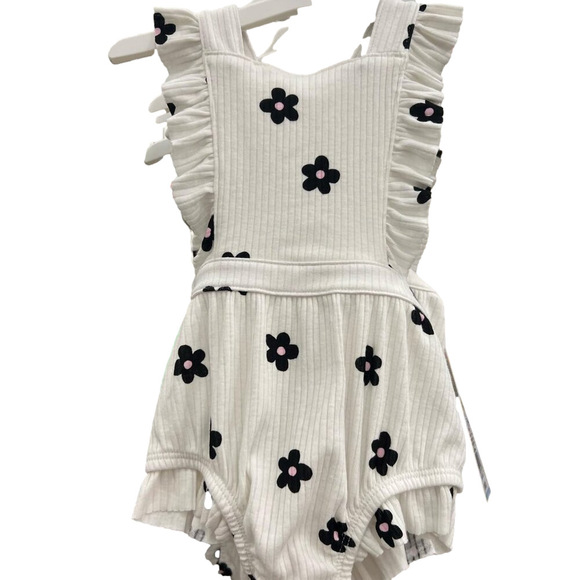 Baby Girls' Romper - Cat & Jack™, Color: Off-White, Size: 6-9M - Picture 1 of 8